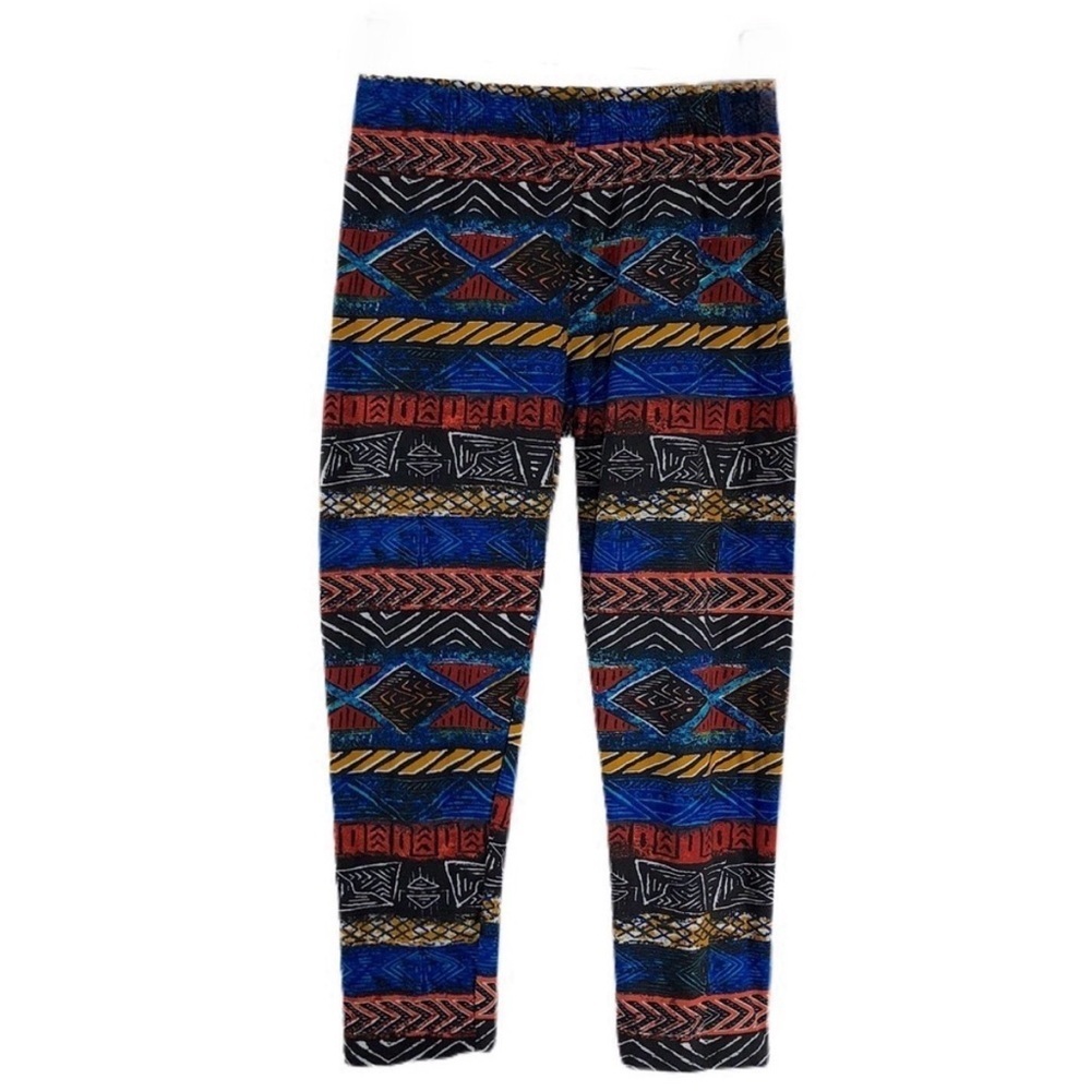 Eevee Butter Soft Blue & Rust Pattern Leggings